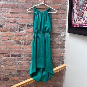 Banana Republic Green Asymmetrical High-Low Sundress